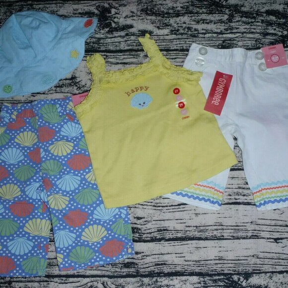 Gymboree Mermaid Magic 18-24 Month Capri 2T Shirt 12-24 Hat...